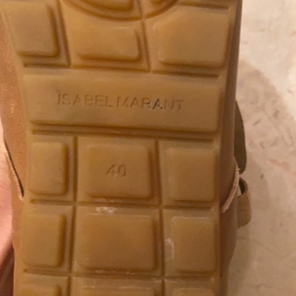 Isabel Marant Brown Suede Shearling-Lined Ankle Boots Size 40. - Picture 5 of 8